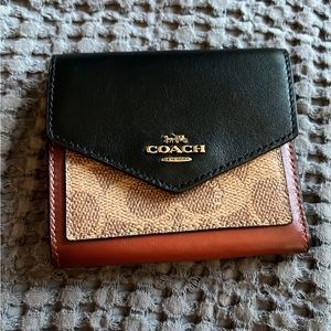 Coach trifold wallet for women
